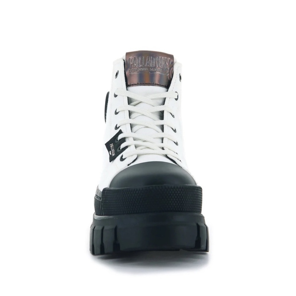 NWT Palladium Revolt Hi TX Star White Platform Boots NWT Size 10 - Picture 5 of 10